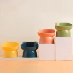 gamelle plastique surélevée ours pour chiens et chats