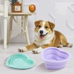 gamelle pliable coeur pour chiens et chats