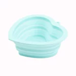 gamelle pliable coeur bleu