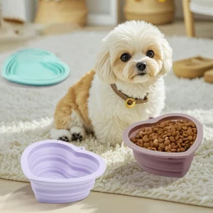 gamelle pliable coeur pour animal