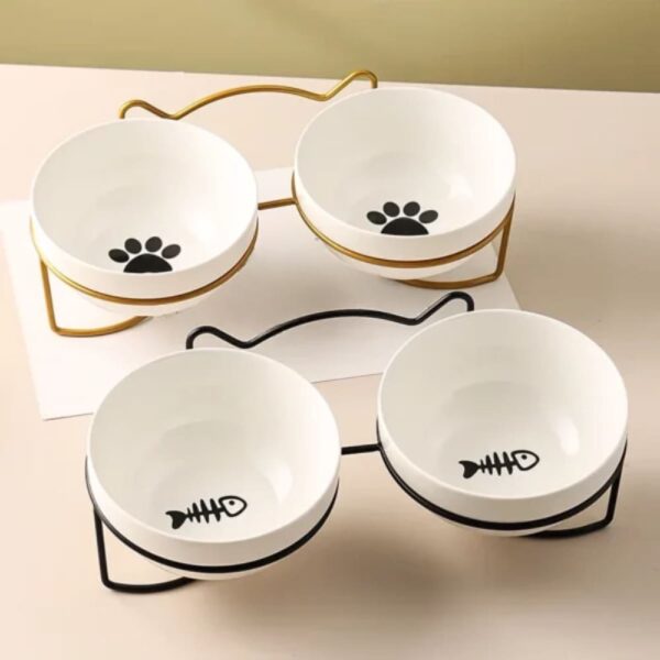 gamelle chien céramique double pour chien et chat