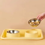 Gamelle Chat Plastique Double pour animal