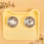 Gamelle Chat Plastique Double pour chien et chat