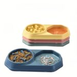 Gamelle Anti-Glouton Chien Double pour croquettes