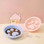 gamelle anti glouton plastique patte pour animal