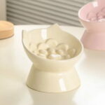 gamelle anti glouton inclinée chat pour animaux