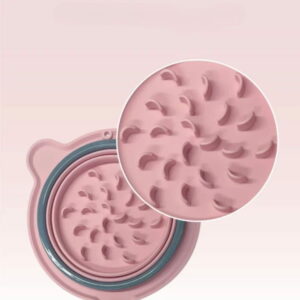 gamelle pliable anti glouton double pour chien et chat