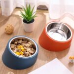 gamelle chat inox inclinée pour animaux