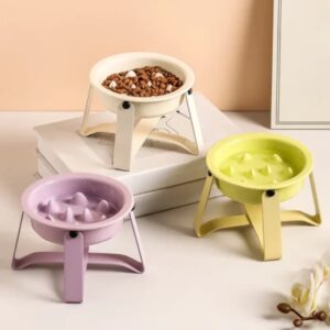 gamelle anti-glouton chien surélevée pour chien et chat