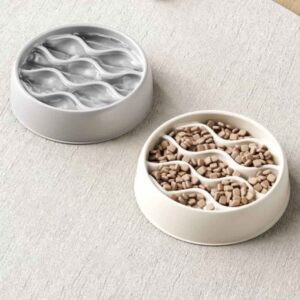 Gamelle Anti-Glouton Chat Vague pour animaux