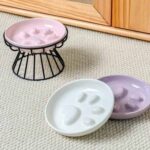 gamelle anti glouton chat surélevée pour chien et chat