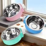 gamelle inox fixable rongeur pour animaux