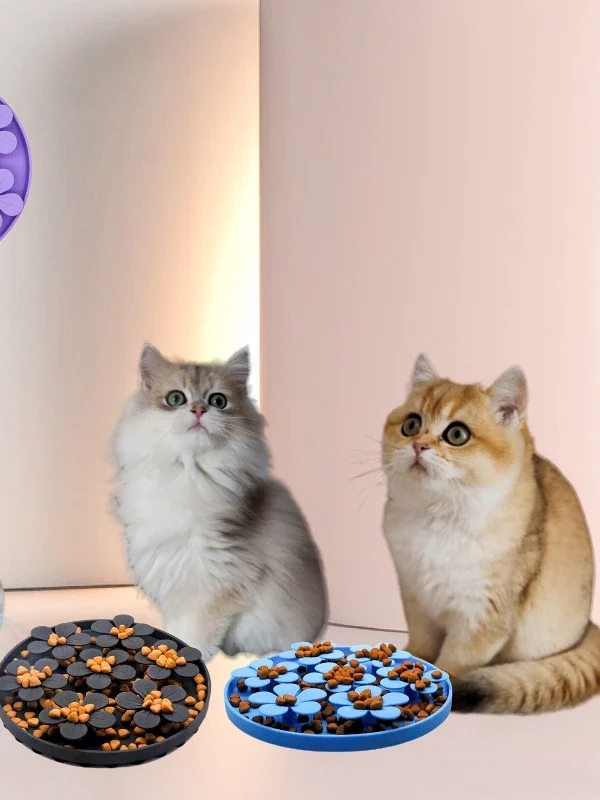 Gamelle Anti-Glouton Chat Silicone pour animaux