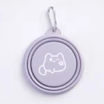 Gamelle souple pour chat, facile à transporter et à ranger lors des voyages