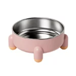 Accessoire pour animaux : gamelle surélevée en inox pour chiens