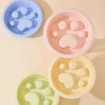 gamelle anti glouton plastique patte pour animaux