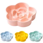Gamelle Anti-Glouton Chien Fleur pour chiens et chats