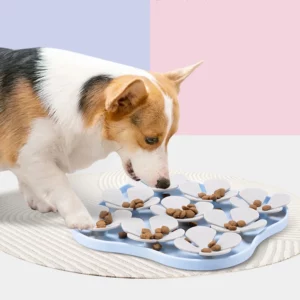 Gamelle Anti-Glouton silicone fleur pour animaux