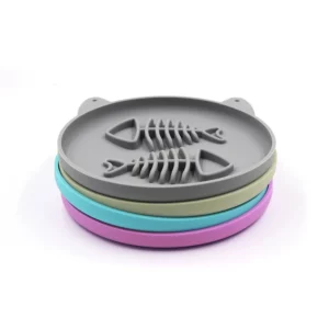 gamelle anti glouton silicone poisson pour animal