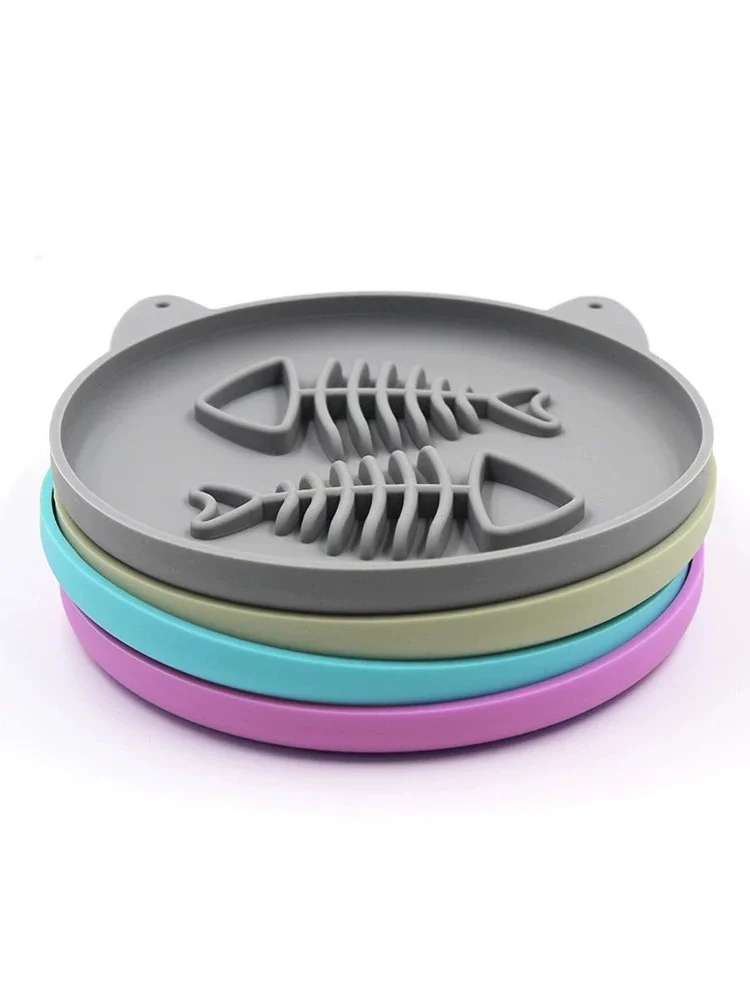 gamelle anti glouton silicone poisson pour animaux