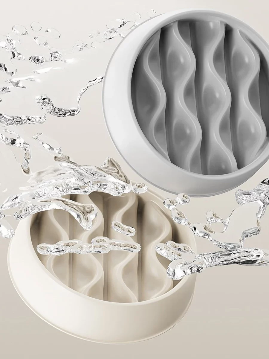 Gamelle Anti-Glouton Chat Vague pour animaux