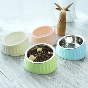 Gamelle Chien Inox Inclinée pour animaux