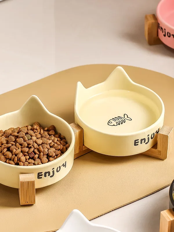 gamelle céramique chat double pour animaux