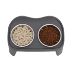gamelle double inox surélevée pour animaux
