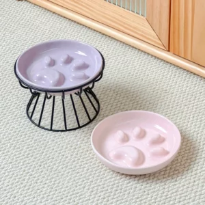 gamelle anti glouton chat surélevée pour animaux