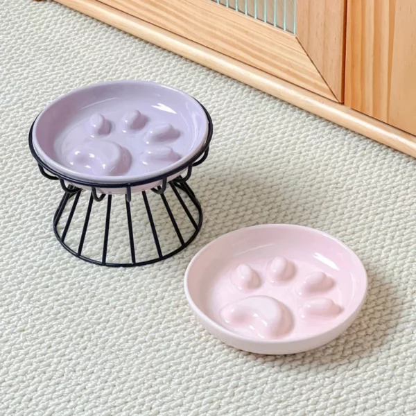 gamelle anti glouton chat surélevée pour animaux