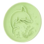 gamelle anti glouton chien requin vert clair