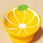 Bol surélevé en céramique pour animaux avec design fruit