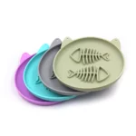 gamelle anti glouton silicone poisson pour animaux