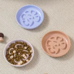 gamelle anti glouton céramique trèfle pour animaux