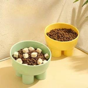 gamelle chat plastique surélevée pour animaux