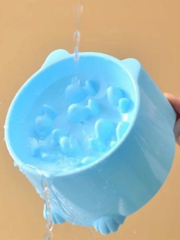 gamelle anti glouton chat poisson pour chiens et chats