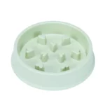 Bol pour chat anti glouton en forme de cœur, parfait pour contrôler la prise alimentaire.