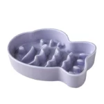 gamelle anti-glouton chien poisson violet