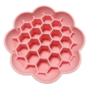 Gamelle Anti Glouton Chien Tournesol rose clair