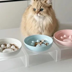 gamelle anti-glouton chat support pour animal