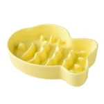 gamelle anti-glouton chien poisson jaune