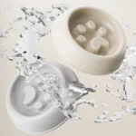 gamelle anti glouton chien patte pour chiens et chats