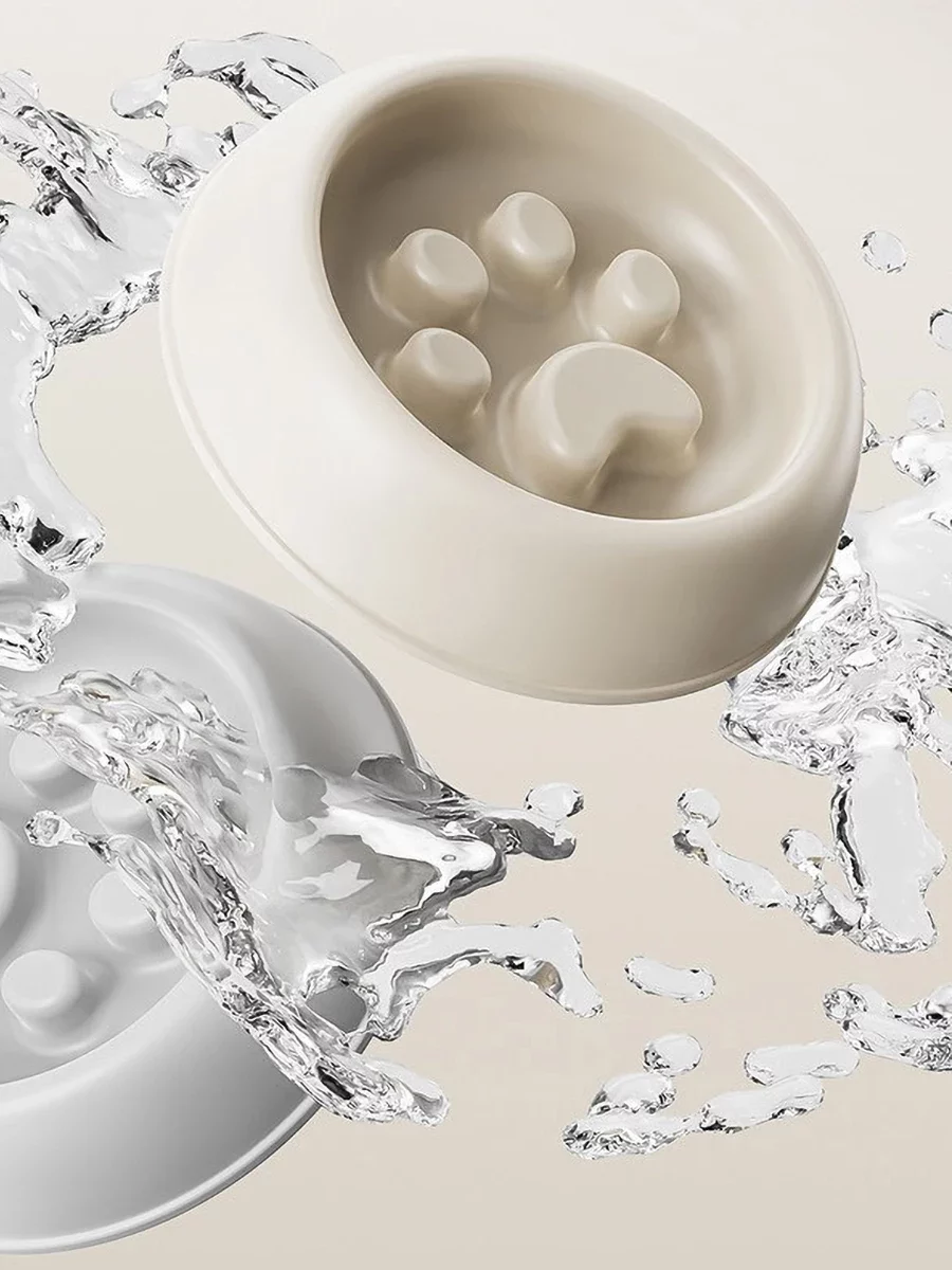 gamelle anti glouton chien patte pour animaux