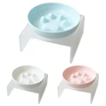 gamelle anti-glouton chat support pour chien et chat