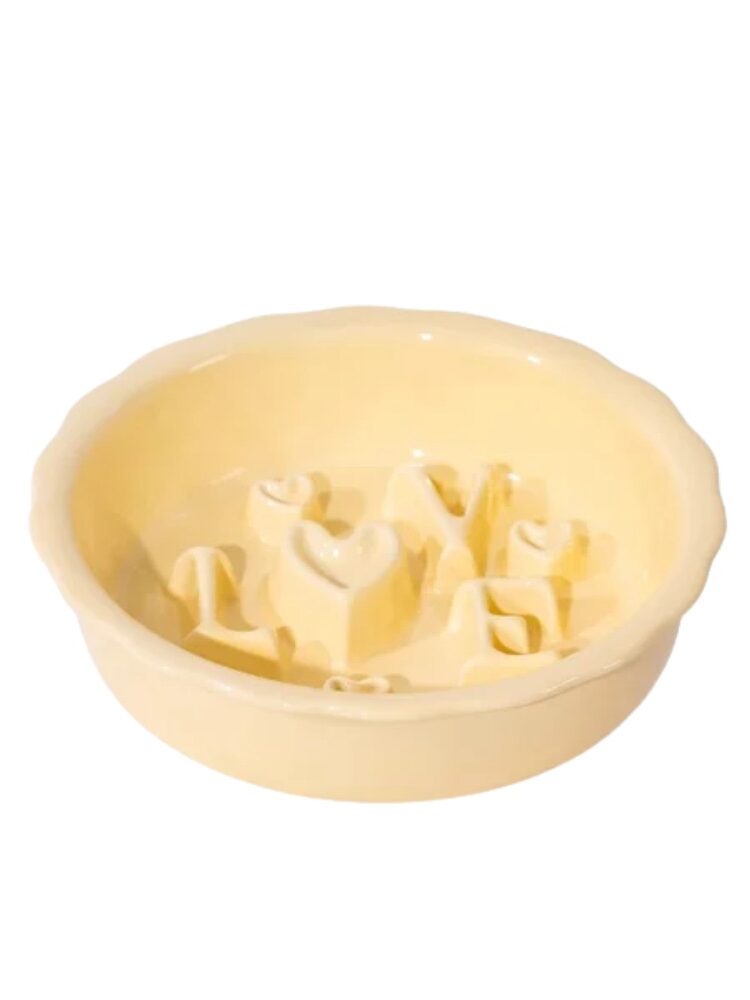 Gamelle Anti Glouton Chien Amour pour chien et chat