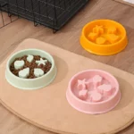 gamelle anti glouton chien coquillage pour chien et chat