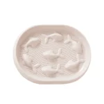 Gamelle Anti Glouton Chat Poissons blanc