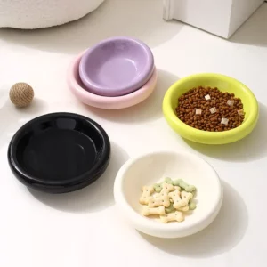 gamelle chat céramique ronde pour chien et chat