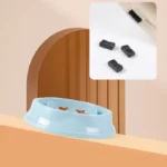 gamelle anti glouton chat rose pour animal