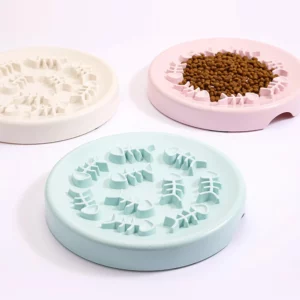 gamelle anti glouton chien poissons pour chien et chat